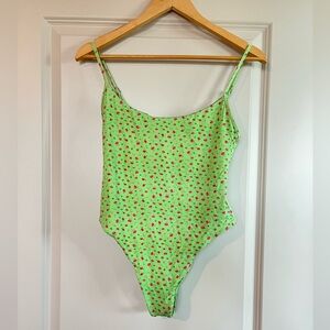 Bright Lime Urban Outfitters One Piece Swimsuit